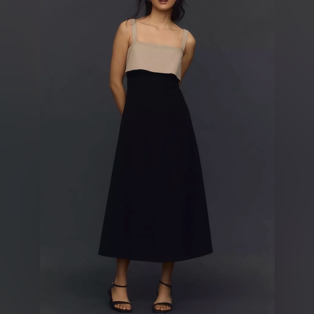NWT Size XL - Aurelia Colorblock Midi Dress - Picture 5 of 9